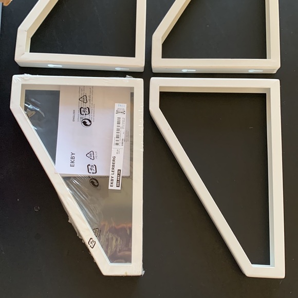 NWT IKEA White Metal Bracket Set shelf accessories - Picture 2 of 11